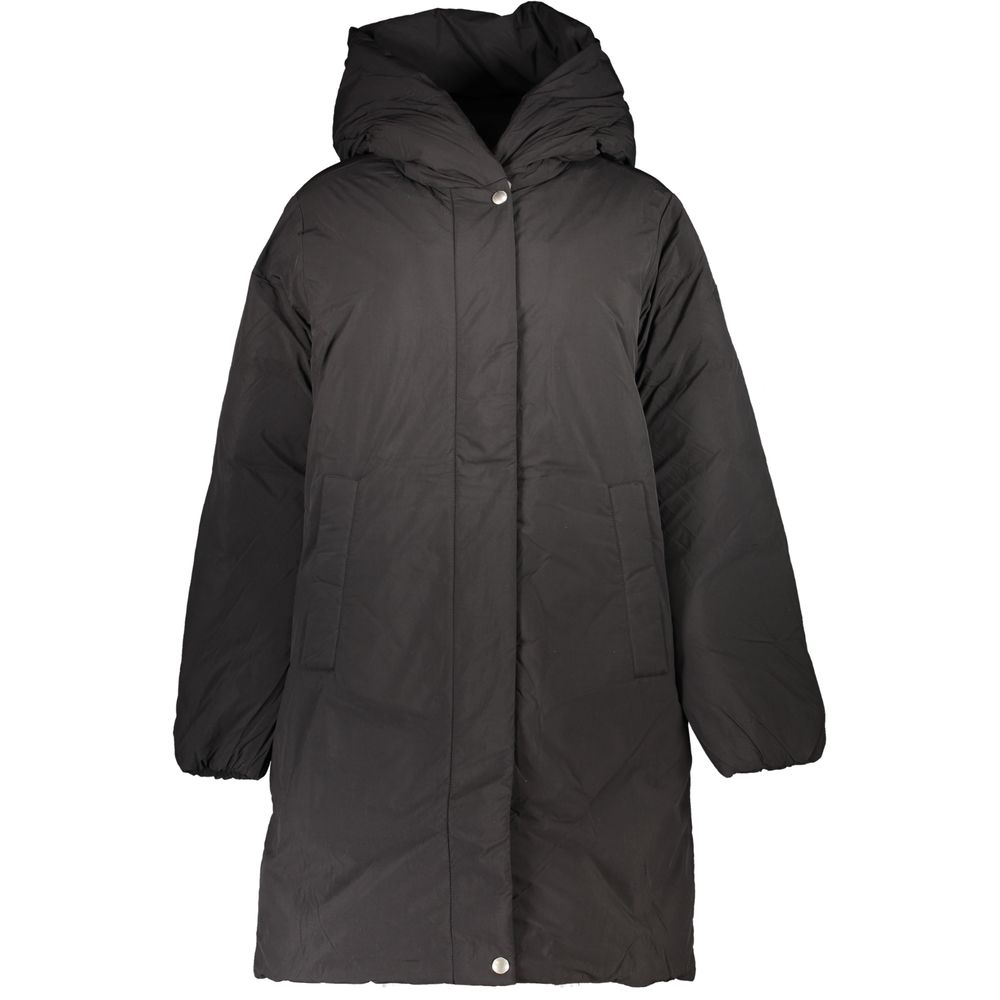 Chaquetas y abrigos de poliéster negros de Tommy Hilfiger