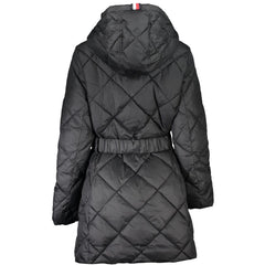 Chaquetas y abrigos de poliéster negros de Tommy Hilfiger