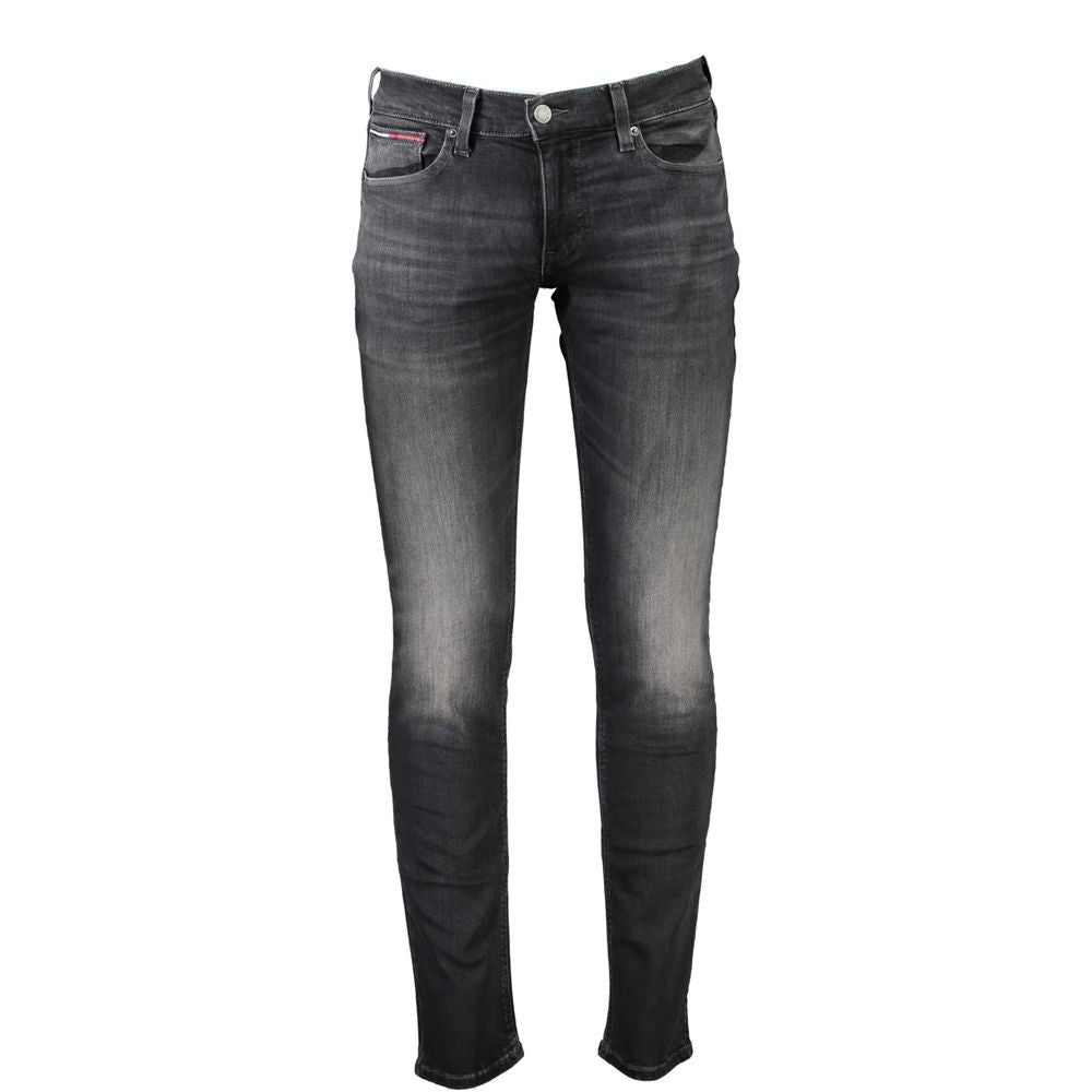 Vaqueros y pantalón de algodón negro Tommy Hilfiger