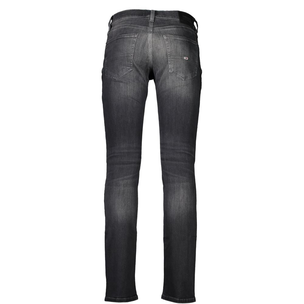Vaqueros y pantalón de algodón negro Tommy Hilfiger