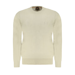 Suéter de algodón beige de Hugo Boss