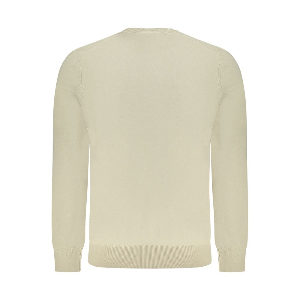 Suéter de algodón beige de Hugo Boss