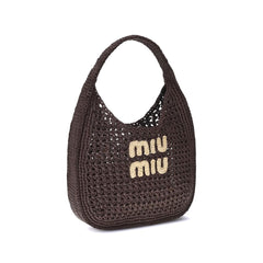 Bolso de hombro con logotipo de Miu Miu