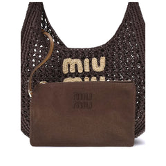 Bolso de hombro con logotipo de Miu Miu