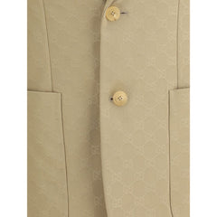 Blazer Gucci con GG en jacquard