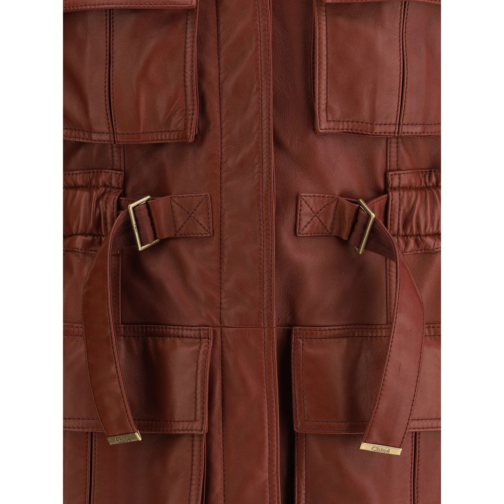 Chaleco de cuero Chloé