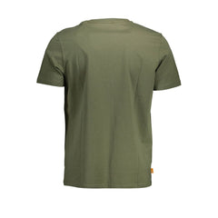 Camiseta de algodón verde Timberland