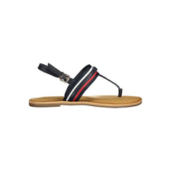 Sandalia de poliéster azul Tommy Hilfiger
