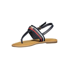 Sandalia de poliéster azul Tommy Hilfiger