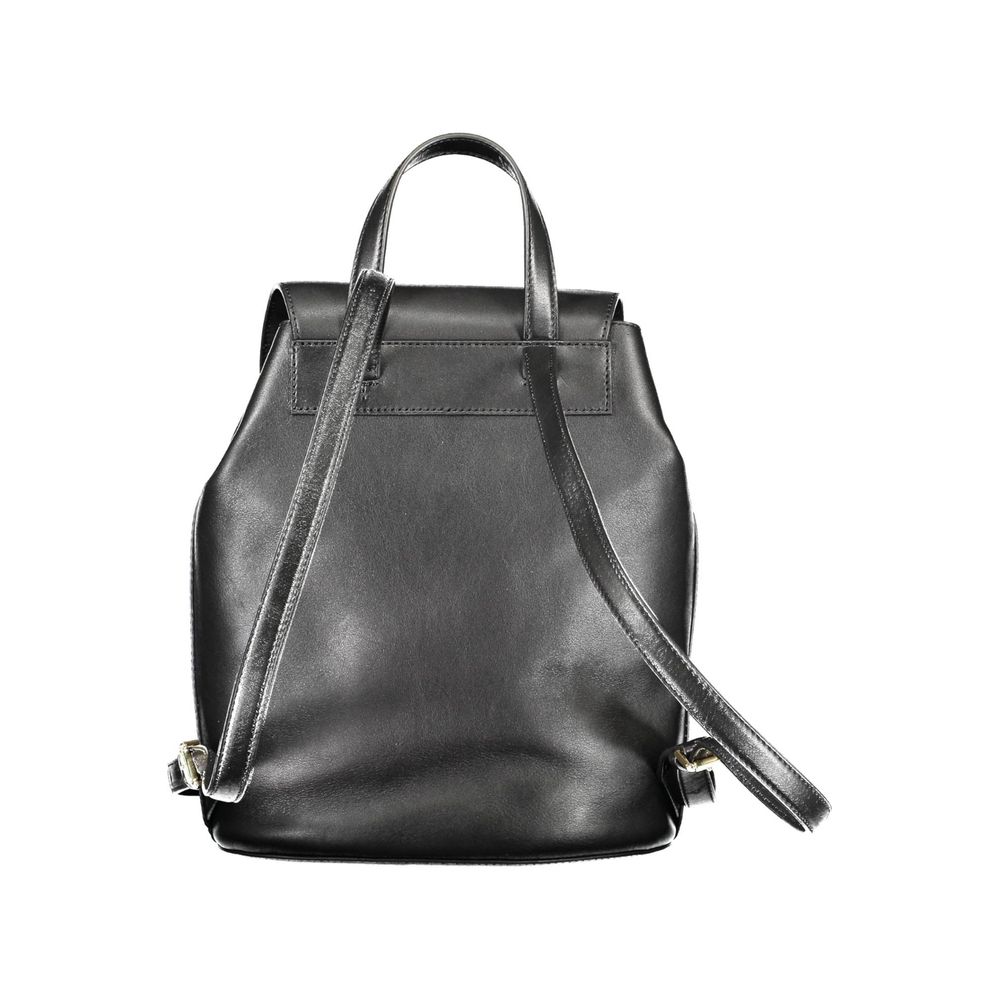 Mochila de cuero negra Ralph Lauren