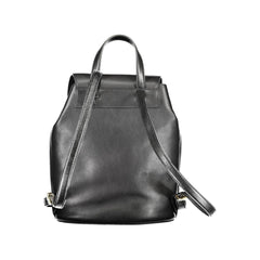 Mochila de cuero negra Ralph Lauren