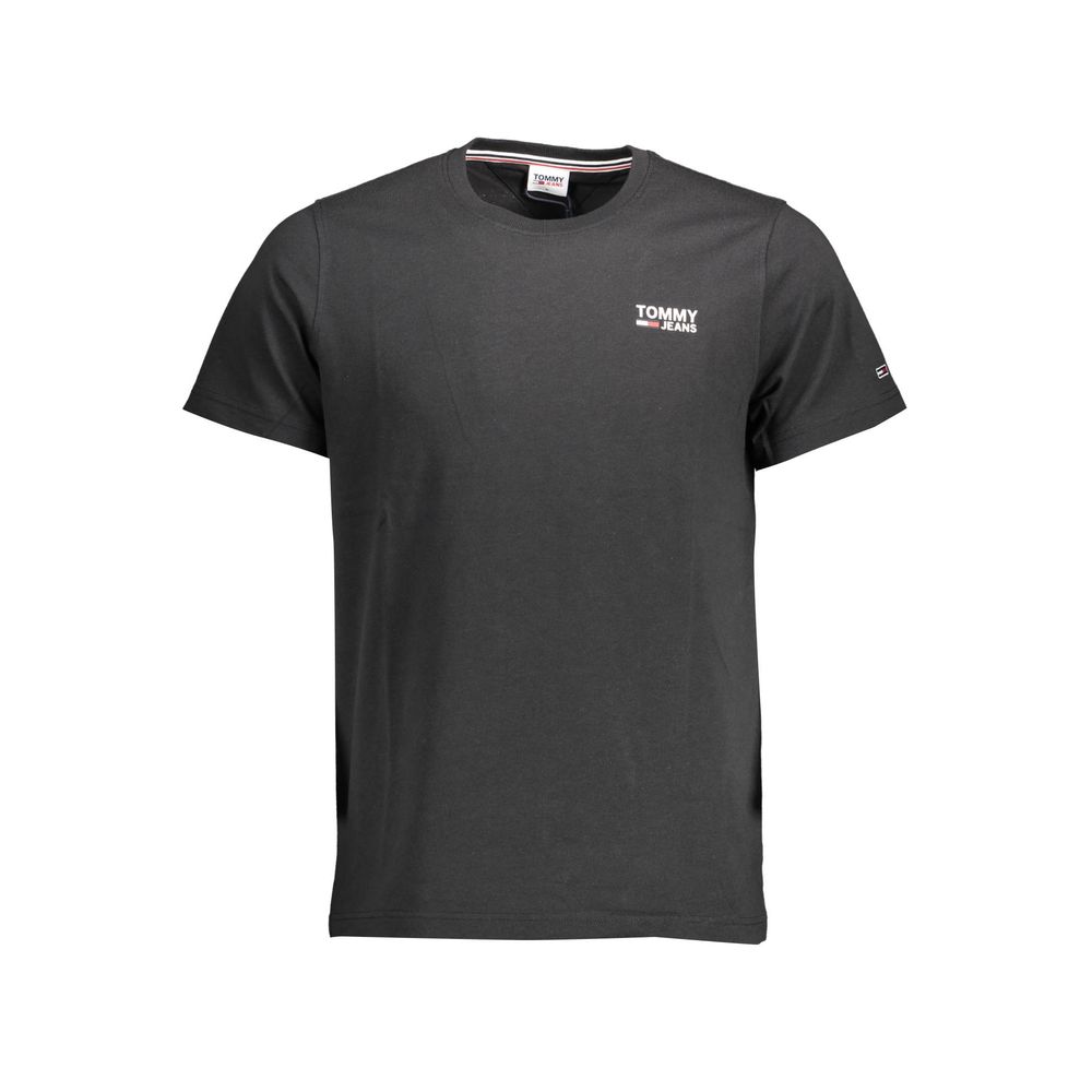 Camiseta de algodón negra de Tommy Hilfiger