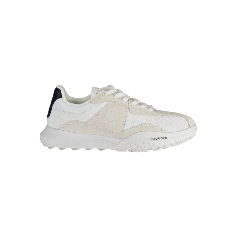 Zapatillas blancas de poliéster de Tommy Hilfiger