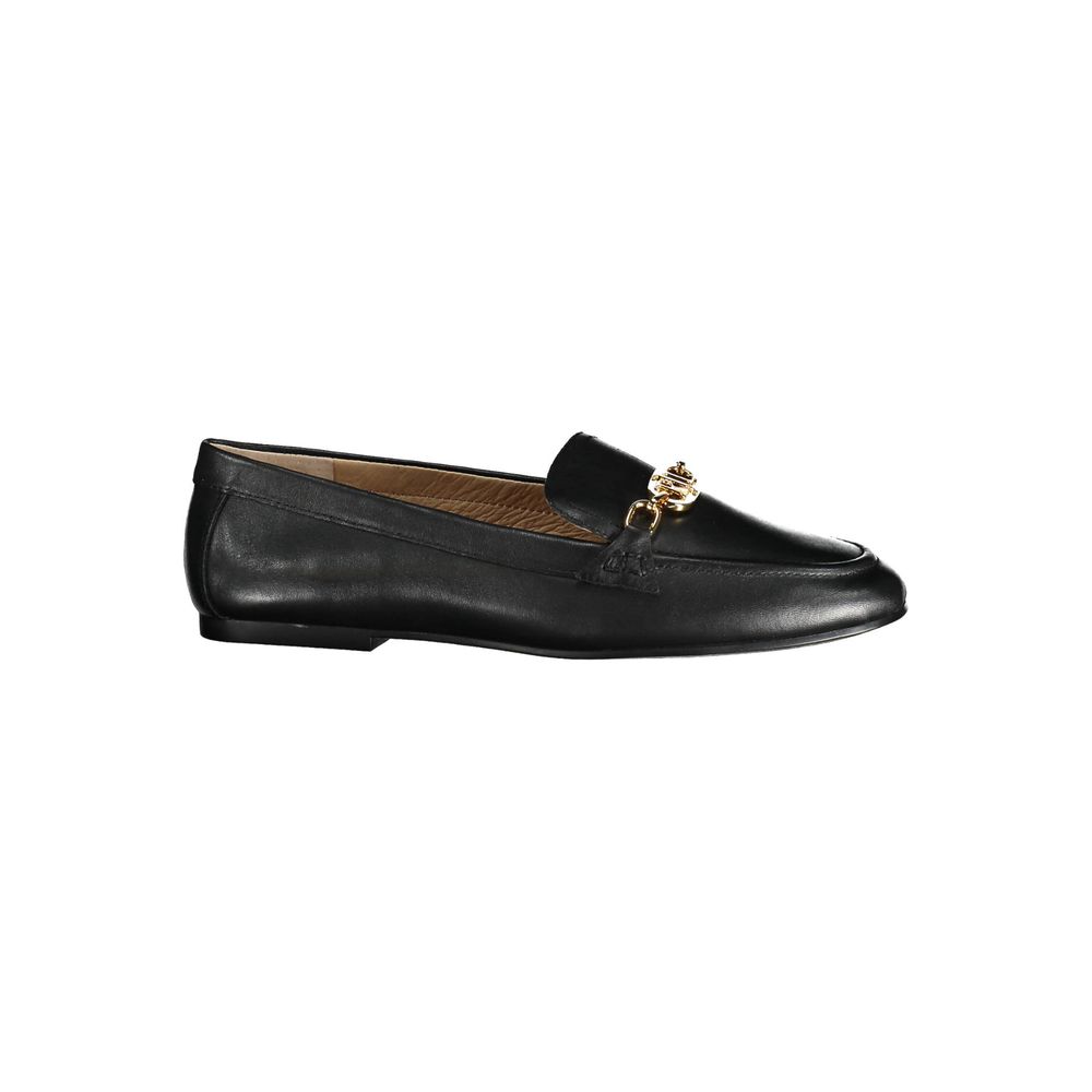 Zapatos planos de cuero negro Ralph Lauren