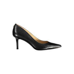 Zapatos planos de cuero negro Ralph Lauren