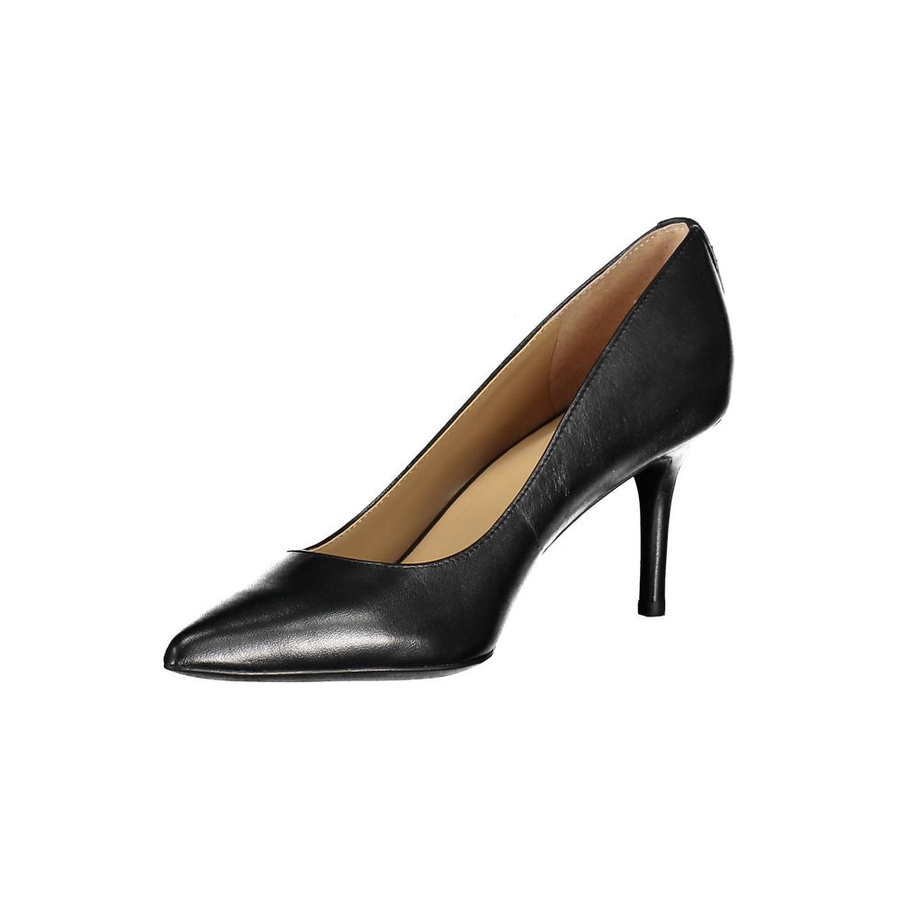 Zapatos planos de cuero negro Ralph Lauren