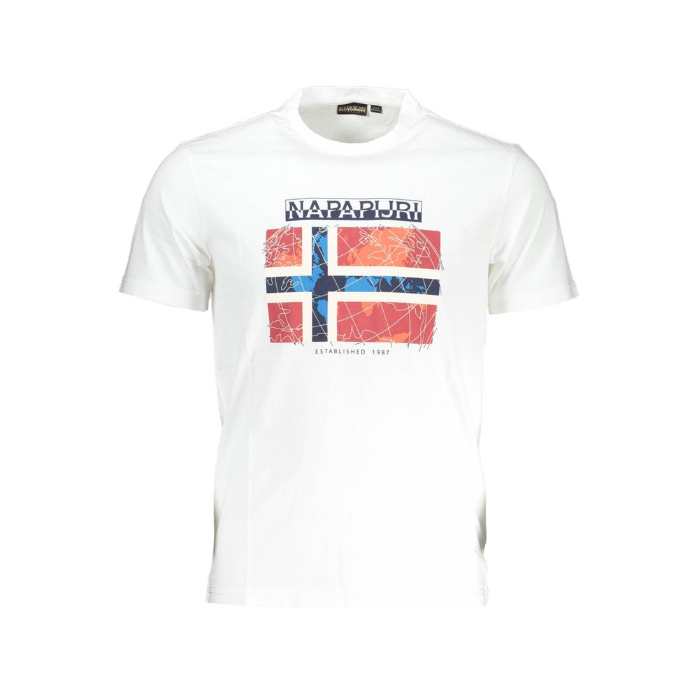 Camiseta blanca de algodón Napapijri
