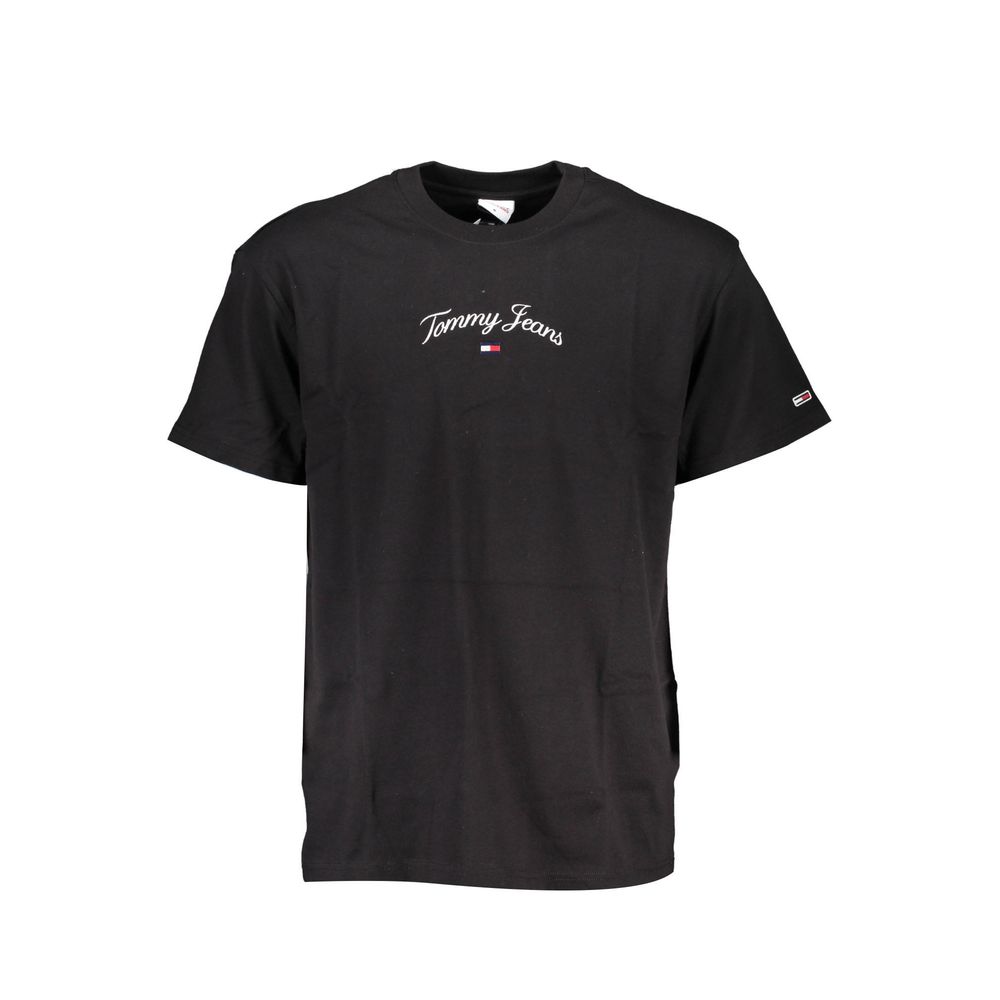 Camiseta de algodón negra de Tommy Hilfiger