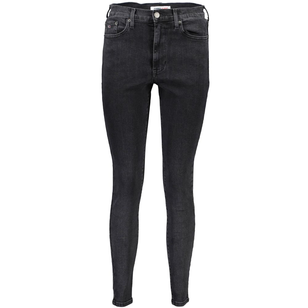 Vaqueros y pantalón de algodón negro Tommy Hilfiger