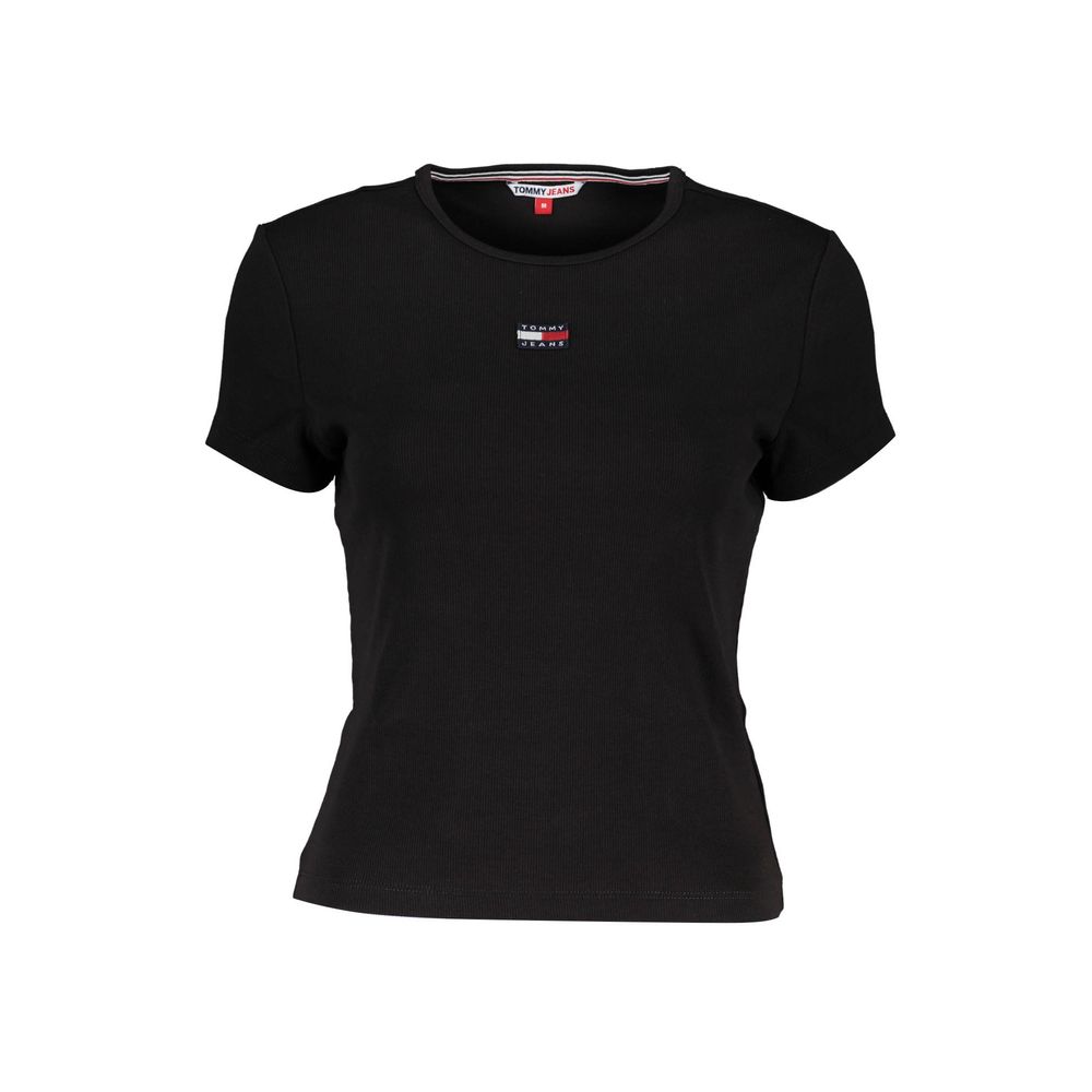 Camisetas y tops de algodón negros de Tommy Hilfiger