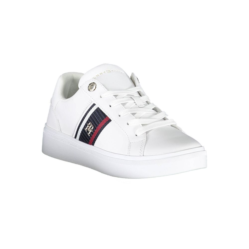 Zapatillas blancas de poliéster de Tommy Hilfiger