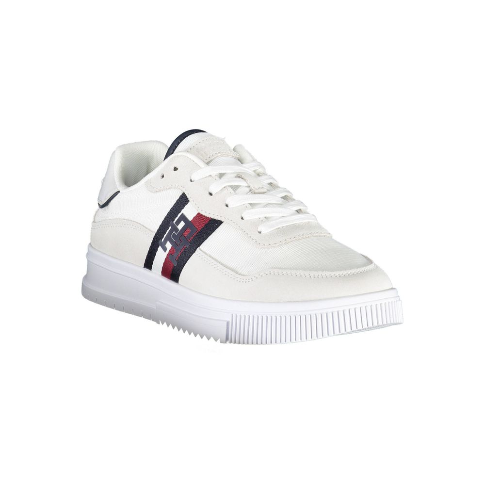 Zapatillas blancas de poliéster de Tommy Hilfiger