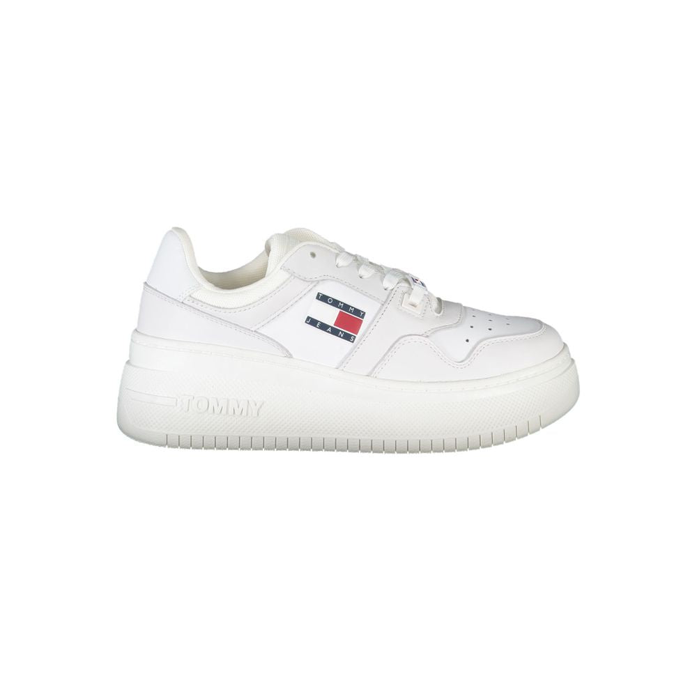 Zapatillas blancas de poliéster de Tommy Hilfiger
