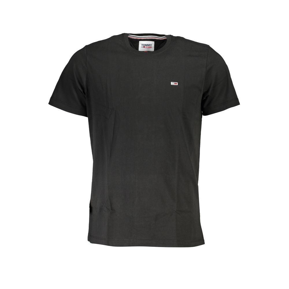 Camiseta de algodón negra de Tommy Hilfiger