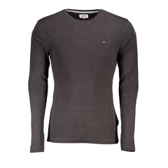 Camiseta de algodón negra de Tommy Hilfiger