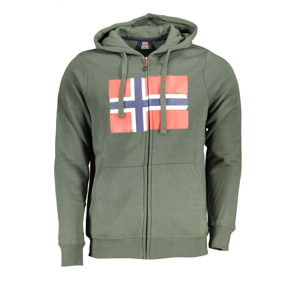 Suéter de algodón verde de Noruega 1963