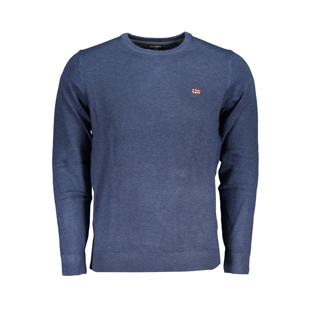 Suéter de tela azul de Noruega 1963