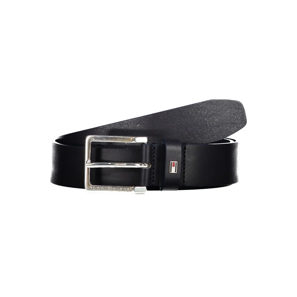 Cinturón de cuero azul Tommy Hilfiger