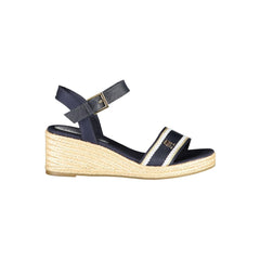Sandalia de poliéster azul Tommy Hilfiger