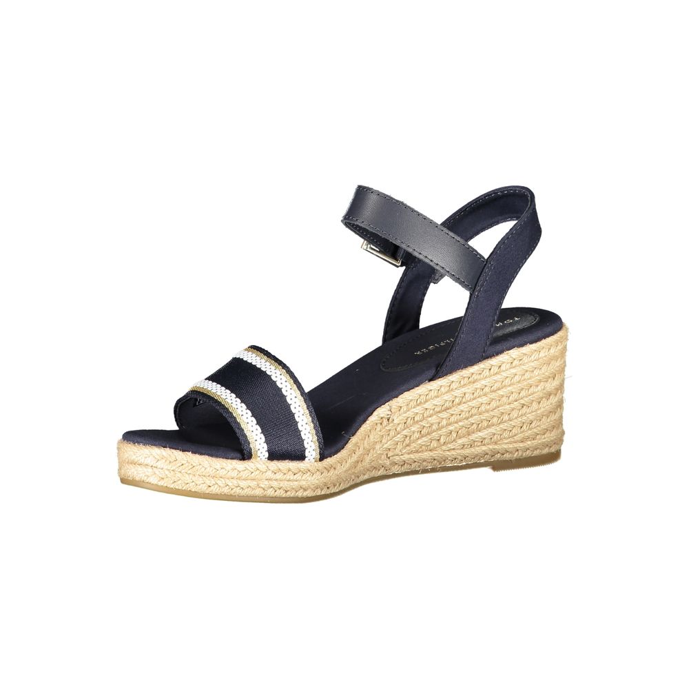 Sandalia de poliéster azul Tommy Hilfiger