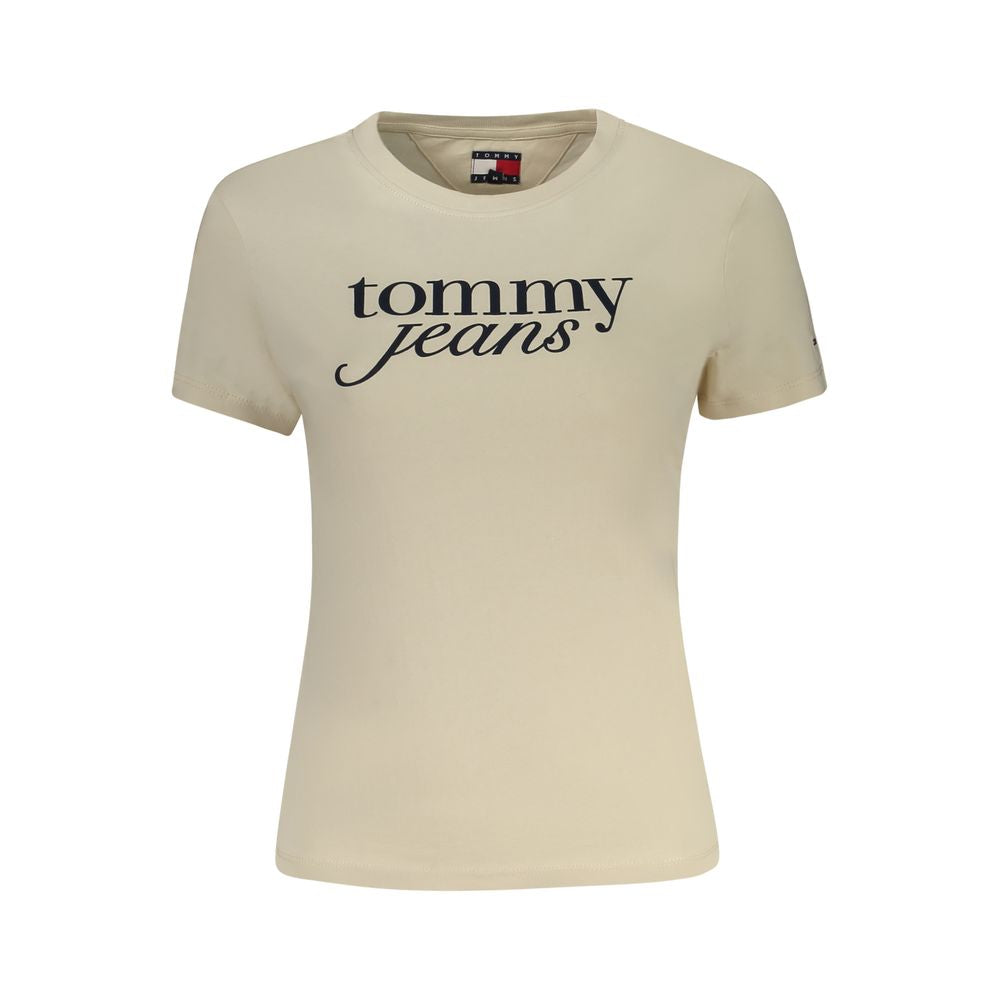 Camisetas y tops de algodón beige de Tommy Hilfiger
