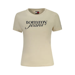 Camisetas y tops de algodón beige de Tommy Hilfiger