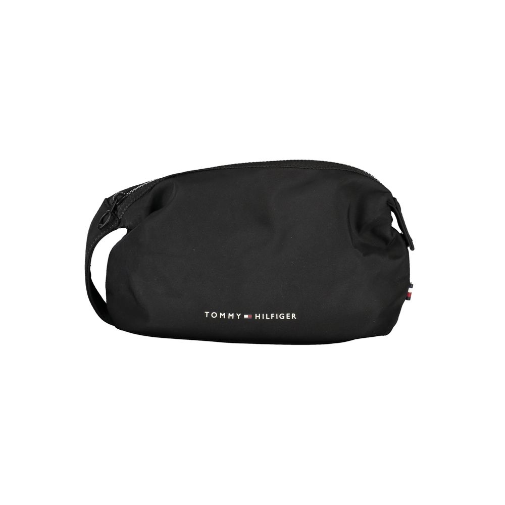 Accesorio de cuero de poliéster negro de Tommy Hilfiger