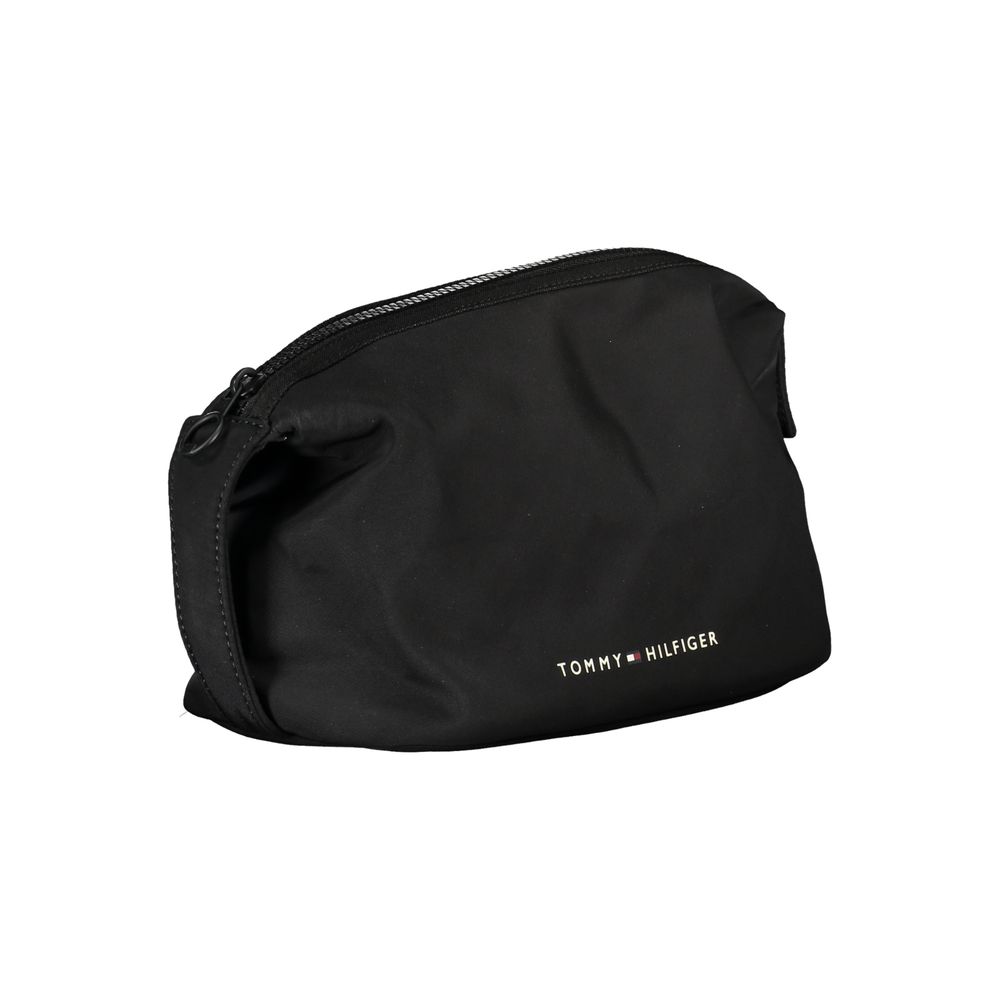 Accesorio de cuero de poliéster negro de Tommy Hilfiger