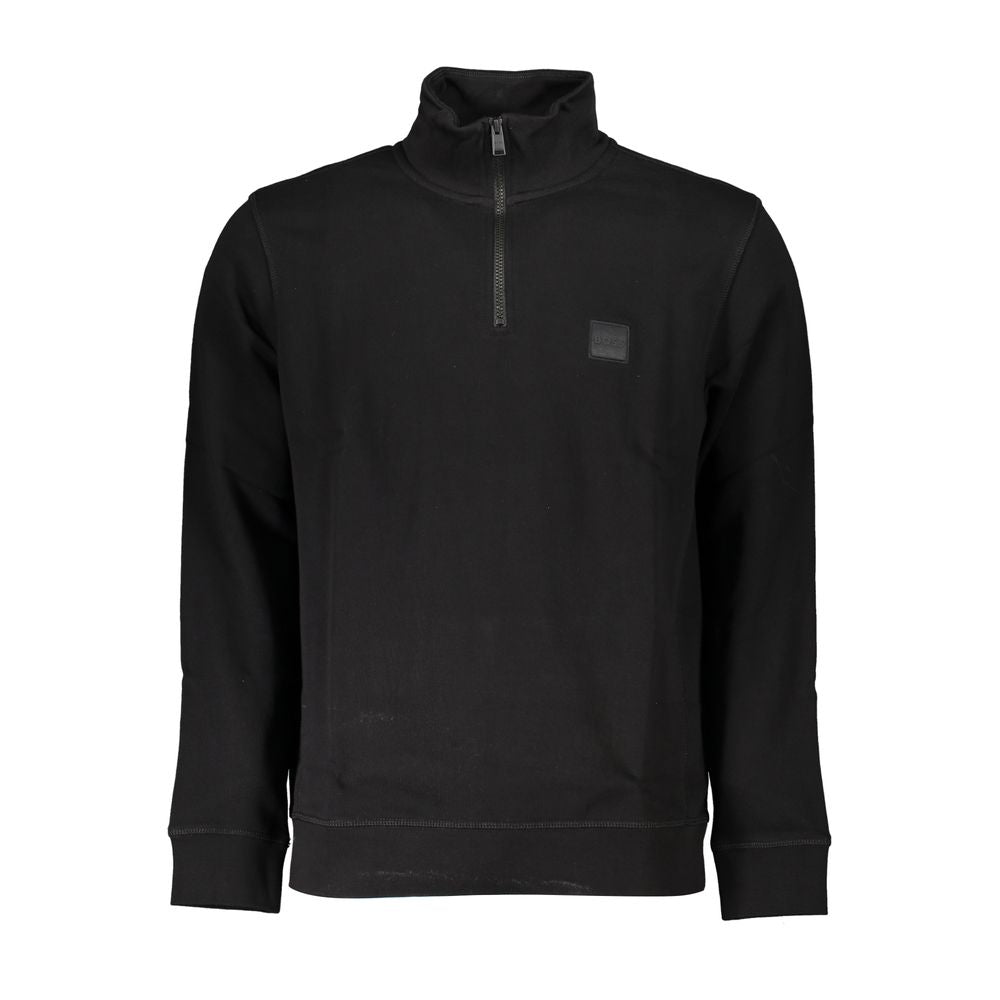 Suéter de algodón negro de Hugo Boss