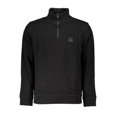 Suéter de algodón negro de Hugo Boss
