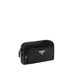 Bolso de hombro de cuero Prada