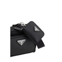 Bolso de hombro de cuero Prada