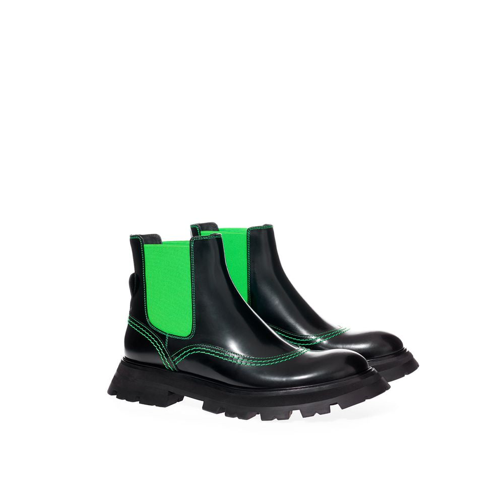 Bota de piel multicolor de Alexander McQueen