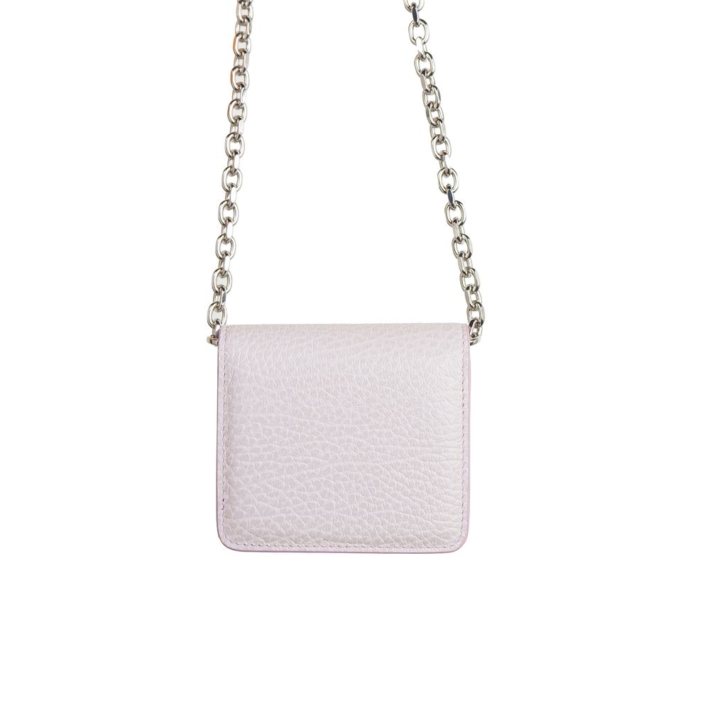 Cartera de piel de becerro morada de Maison Margiela