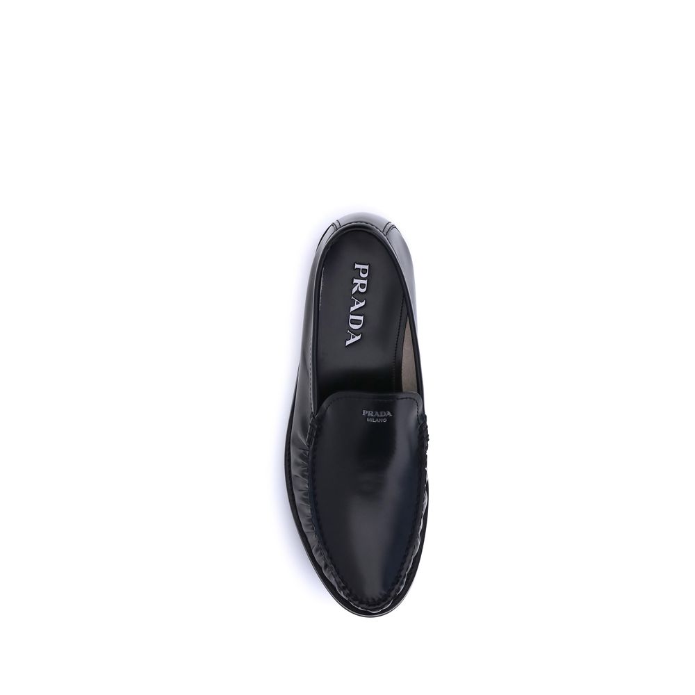 Mocasines de piel cepillada Prada