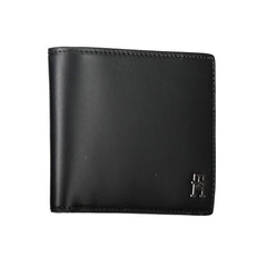 Cartera de cuero negra Tommy Hilfiger