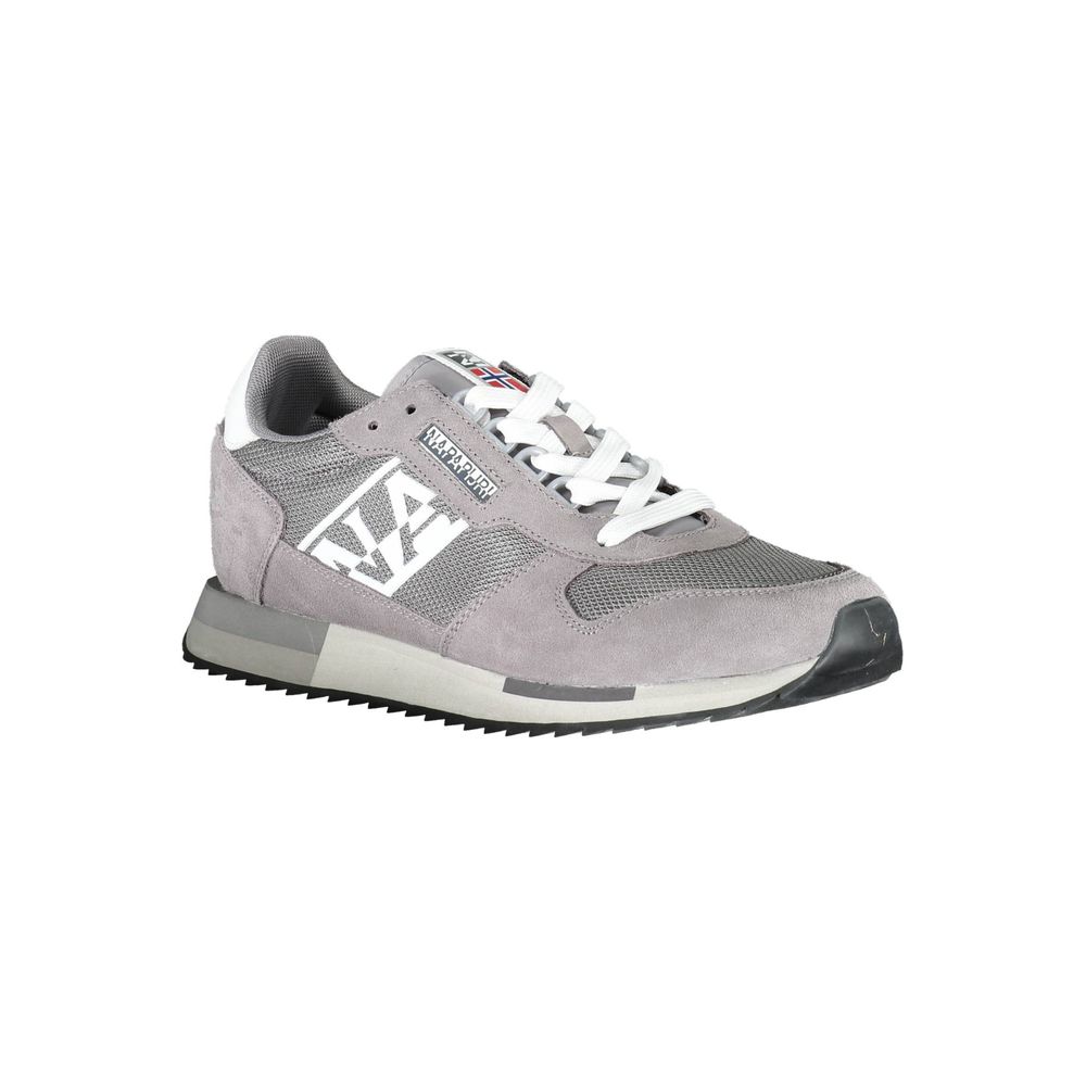Zapatilla Napapijri de piel gris