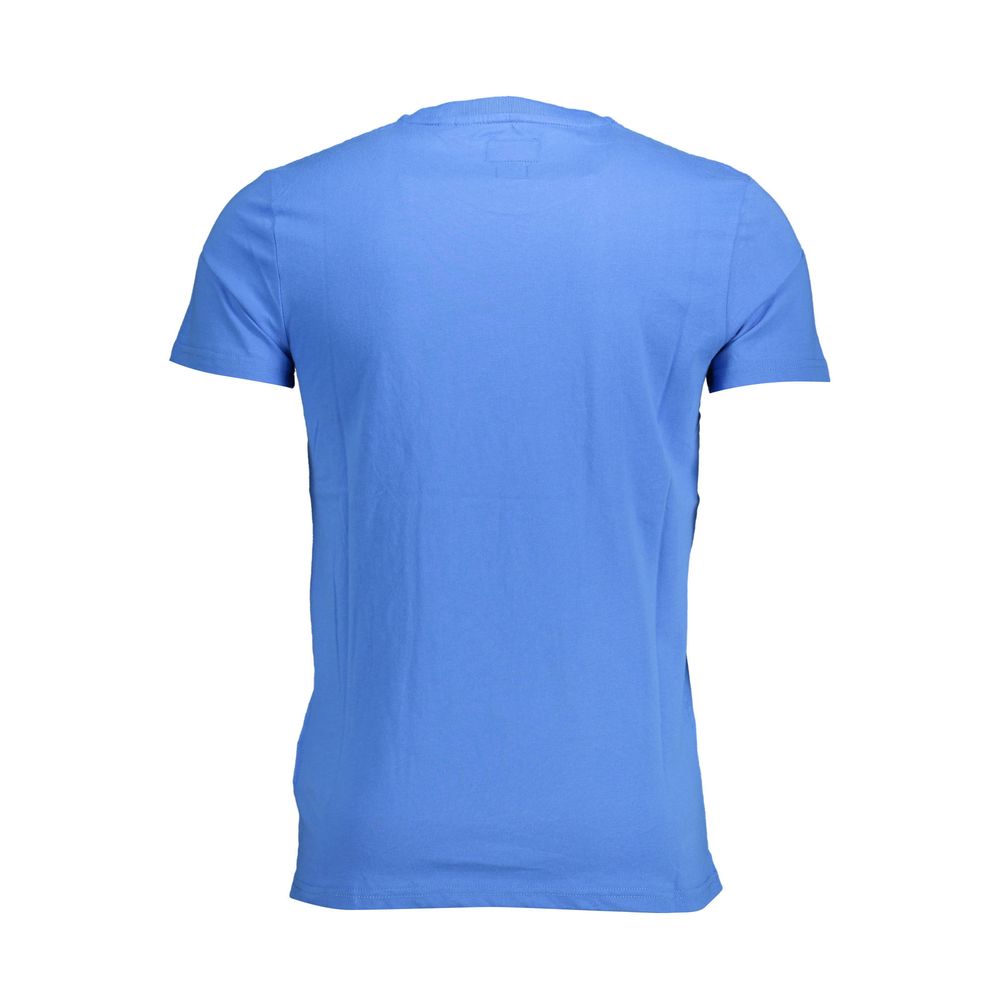 Camiseta de algodón azul Superdry