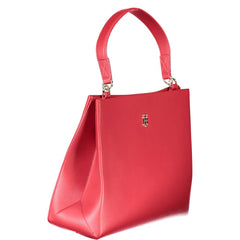 Bolso de mano rojo de polietileno Tommy Hilfiger