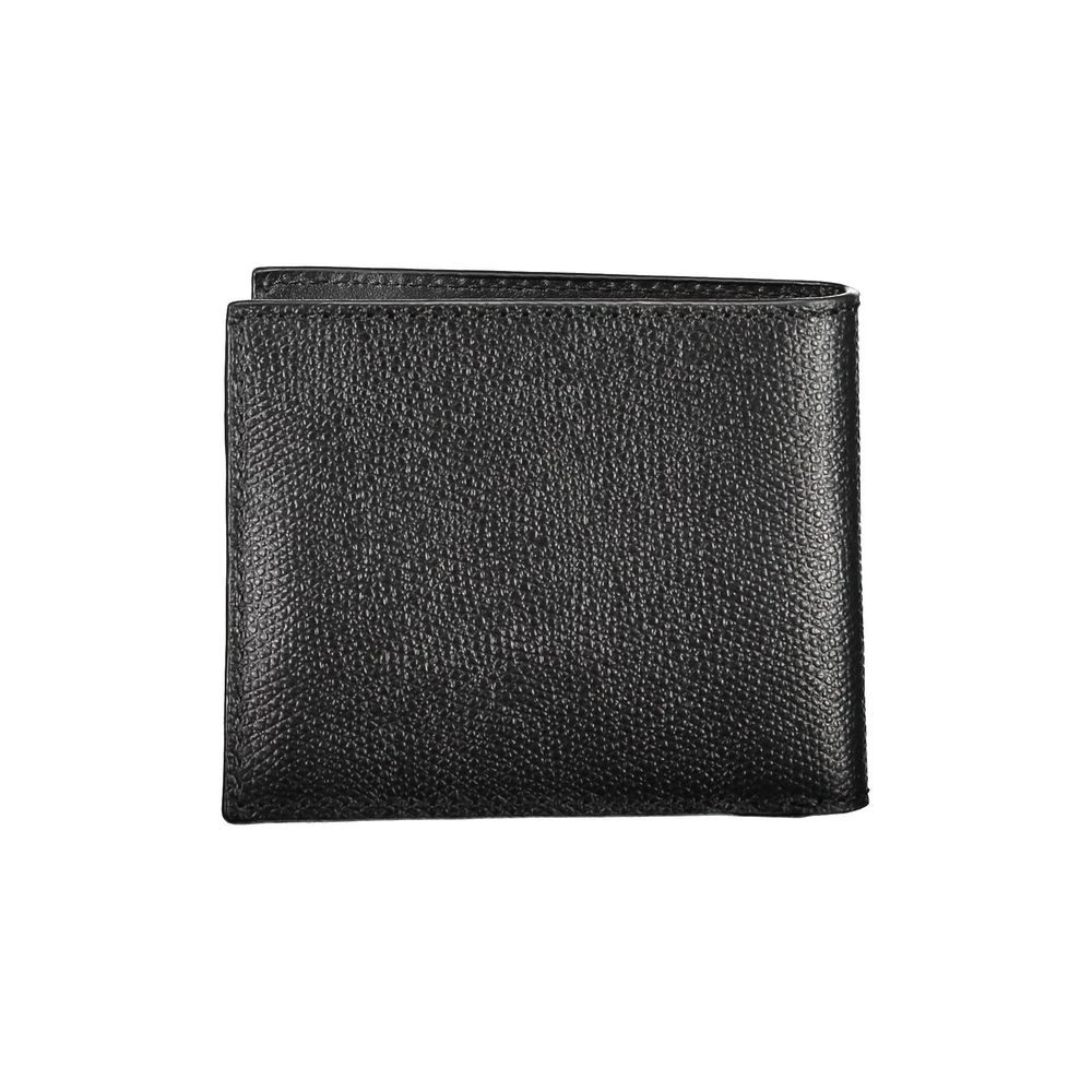 Cartera de cuero negra Tommy Hilfiger